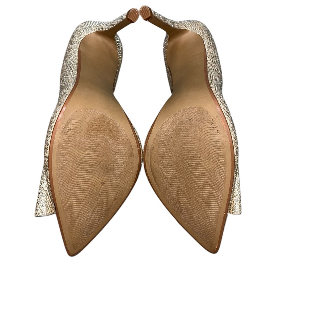BETSEY JOHNSON  Gold 4” Stilettos Size 6 - Picture 7 of 10